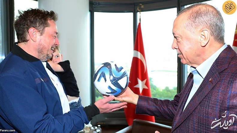 (ویدئو) ایلان ماسک با بچهاش به دیدار اردوغان رفت